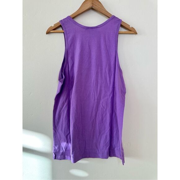 YAS Henny! Biggest Hennessy Fan Purple Mens Fit Tank Top New - Picture 2 of 2